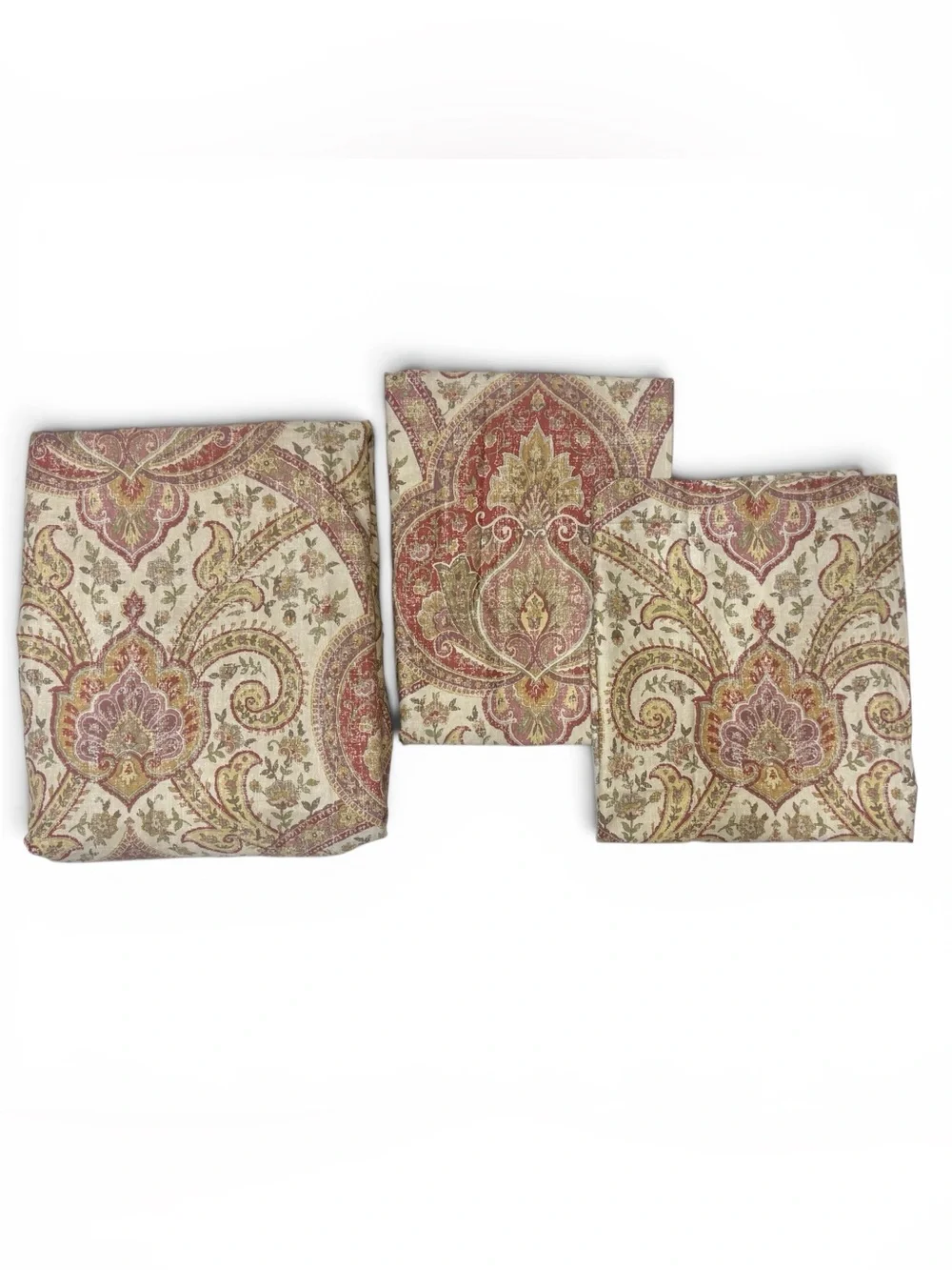 The Company Store 100% Cotton Paisley Duvet Cover + 2 Pillow Shams, Full/Queen